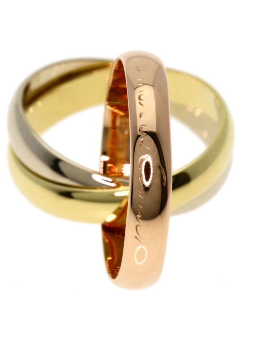 Cartier Trinity 49 Ring 18k Yellow Gold 18k Pink White - Picture 6 of 8